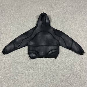Personnalisé Luxe de Qualité Supérieure Ss22 Essentials Flocage Légère Avoine Foncé Extensible Sweats à Capuche Surdimensionnés 3D Sweats à Capuche en Silicone - Product Image 5
