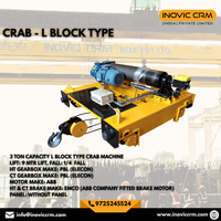 Nouvelle machine à crabe électrique OEM sur mesure pour grue EOT |   Solution de levage standard IS - Boîte de vitesses industrielle en métal - INOVIC CRM