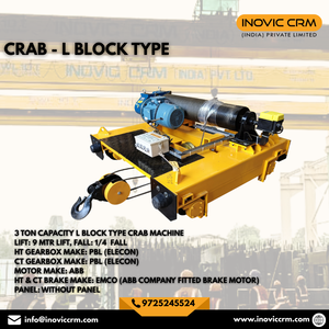 Máquina Eléctrica para Cangrejos Personalizada OEM para Grúa EOT |   Solución de Elevación Estándar IS: Máquina Elevadora Tipo Cangrejo para Uso Industrial con Caja de Engranajes Elecon - Product Image 2