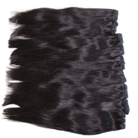 Extensions de cheveux vierges vietnamiens Yaki lisses, super double drawn, double trame machine, texture naturelle relaxée, doux et sans nœuds