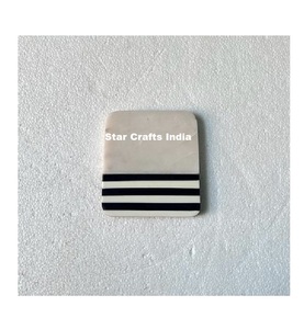 Posavasos cuadrados de madera Natural 100% con diseños de borde de ratán de bambú, alfombrillas para bebidas hechas a mano para cocina y accesorios de decoración del hogar - Product Image 5