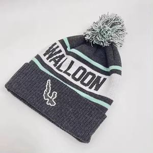 Gorro de Punto de Lana Merino Suave y Cálido de Invierno de Alta Calidad Personalizado 2026, Gorro de Punto Grueso con Etiqueta de Cuero, Gorro Unisex - Product Image 1