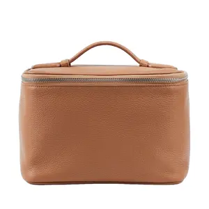 Atacado Cosmetic Bags Travel Cosmetic Bag Bolsa De Maquiagem De Couro Para Profissionais Conjunto Completo