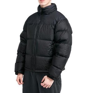 Chaqueta de Plumón Impermeable de Alta Calidad con Cuello Alto Bordado Personalizado al por Mayor para Hombre, Superventas de Invierno - Product Image 4