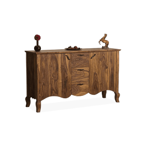 Aparador elegante de madera maciza Tania Solución de almacenamiento práctica y mesa de centro elegante - Product Image 6
