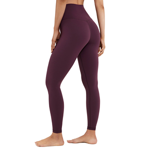 Spandex Nylon Yoga <b>Leggings</b> With Elastic Waist Seamless Training Yoga Pants V-Shaped Scrunch Butt Workout <b>Leggings</b> <b>For</b> <b>Women</b> - Product Image 4