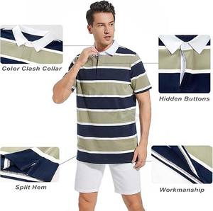 Chemises polo à la mode pour hommes T-shirt polo décontracté élégant pour hommes: vêtements de tous les jours sans effort 2024 - Product Image 3