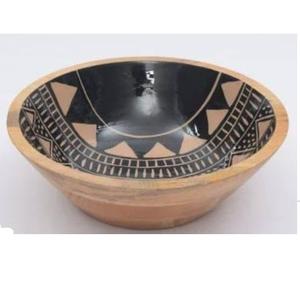 <b>Wooden</b> <b>Bowls</b> for Serving Mixing <b>Salad</b> Soup Sticker Enamel Printed Acacia Wood <b>Salad</b> <b>Bowl</b> Soup Fruit <b>Bowl</b> - Product Image 5