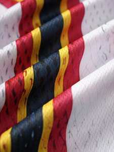 VARLDENS 2024, ropa de calle Retro, Jersey de malla de algodón, camisas casuales inspiradas en los deportes antiarrugas para adolescentes, trajes de festivales - Product Image 3