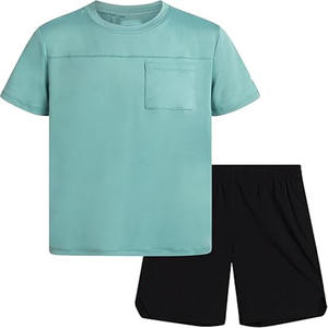 High Quality Custom Logo <b>Kids</b> Soccer Uniform Set New Sports <b>Clothing</b> with High Quality Jersey and Shorts OEM Service - Product Image 1