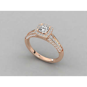Bague solitaire en or 14 carats pour femmes avec diamant cultivé en laboratoire - Product Image 4