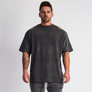 NEW HIGH 385G High quality cotton custom T shirt for men blank heavy weight oversized <b>Tshirt</b> printing men's T-shirts - Product Image 1