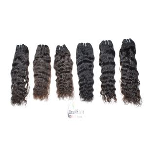 Cuticule Remy vierge brute non transformée alignée Double trame vague naturelle Temple bouclé vietnamien Extensions humaines Super vague indienne - Product Image 3