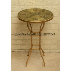 Mesa de centro lateral marroquí de latón puro, mesa auxiliar marroquí clásica de gran tamaño de la más alta calidad, mesa de nuevo estilo de último diseño - Product Image 6