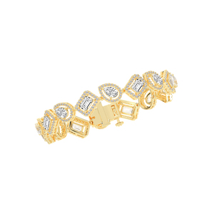 Pulseras Clásicas de Diamantes Brillantes para Mujer, Disponible en Platino, Amarillo, Blanco, Oro Rosa, 2, 1, 2, 2, 1, 2, 2 - Product Image 2