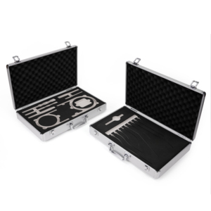 <span class=keywords><strong>Valise</strong></span> de transport personnalisée noire en alliage d'aluminium avec roulettes, type trolley, <span class=keywords><strong>pour</strong></span> présentation d'échantillons et transport aérien - Product Image 4