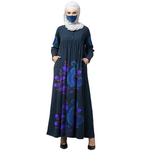 Pakistan Made Ladies Arabic Burkha Dress produttore di abbigliamento all'ingrosso Plus Size primavera caftano alla moda
