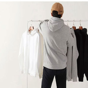 เสื้อสเวตเตอร์ผ้าฟลีซผ้าฝ้ายแบบสวมหัวของผู้ชายเสื้อสเวตเตอร์ทรงหลวมสีพื้นให้ความอบอุ่นในฤดูหนาวเสื้อจัมเปอร์ระบายอากาศสไตล์ลำลอง - Product Image 2