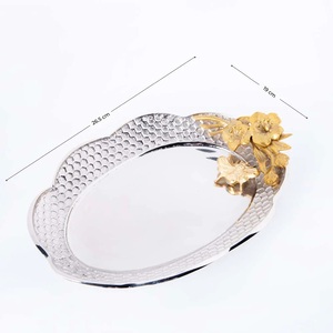 Cuenco de ciervo de plata de aluminio a precio de fábrica con acabado de níquel para bodas y fiestas, frutos secos decorativos, cuenco para servir frutas y dulces - Product Image 5