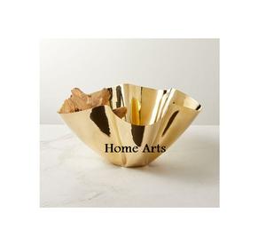 Stainless Steel Gold Polish Food Bowl Greatest Quality Customized Size And Shape Food Serving Bowl <b>For</b> Hot <b>Sale</b> - Product Image 1