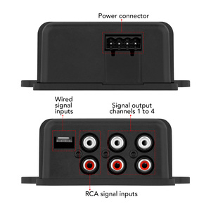 Module récepteur audio BT 2,4 G noir, amplificateur de signal stéréo 4 canaux pour voiture avec contrôle de suppression des surtensions d'entrée et de sortie - Product Image 2