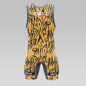 Wholesale Custom Sublimation Breathable Anti-Wrinkle Quick Dry Spandex/Polyester Wrestling <b>Singlet</b> for <b>Men</b> Martial Arts Wear - Product Image 2