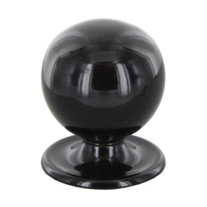 Pomolo Art. 2172 Nero Misura B Diametro 25 mm - Product Image 1