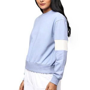 Logo personnalisé court haut court sweats à capuche pantalons de survêtement blanc sweats à capuche lourds ensembles femmes vêtements femmes tenues d'hiver - Product Image 2