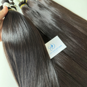 Paquetes de cabello humano virgen vietnamita doble dibujado crudo con cutícula de estilo de onda profunda suelta alineada - Product Image 3