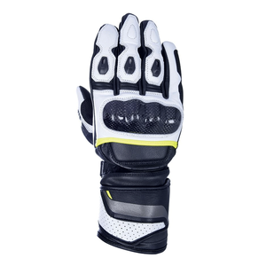 Unisex Men's & Women's Motorbike & Cycling Gloves Genuine Leather Auto Racing Wear Touchscreen Capability Black/White Breathable - Product Image 2