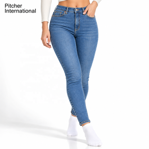 OEM womens denim Mom jeans Stretch jeans Womens jeans Wholesale Supplier for US Boutique Collections - Product Image 4