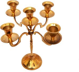 Menorah Home Decoration <b>Candle</b> Holder for Metal Wedding <b>Candle</b> Stand <b>Dinner</b> Decor and Dinning Candlestick Holder - Product Image 2