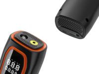 Gonfleur de pneus portable OEM pour réparation rapide, avec embout de gonflage à valve rapide et capuchon de gonfleur de pneus en ABS