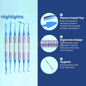Kit de remplissage dentaire manuel en composite, best-seller, en acier inoxydable, certifié CE, réutilisable, léger - Product Image 4