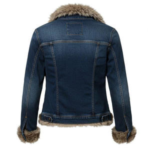 Veste en jean pour femme vintage avec un look rétro européen classique pour les tenues décontractées quotidiennes et le style de la mode urbaine - Product Image 2