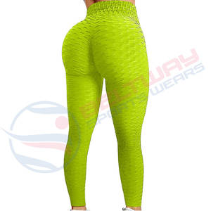 Taille haute recyclé personnalisé femmes pantalons de Yoga Design à la mode 2024 femmes Fitness porter des Leggings de Compression - Product Image 5