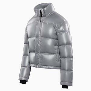 Premium Quality Puffer Designer Wholesale Bubble Jacket Winter <b>Coats</b> Luxury Casual <b>Grey</b> Warm Jacket for Women 2023 - Product Image 1