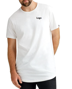 เสื้อยืดสำหรับผู้ชายเสื้อยืดคอตตอน100% เปล่าคุณภาพสูงเสื้อยืดขนาดพลัสไซส์ออกแบบได้ตามที่ต้องการ - Product Image 1