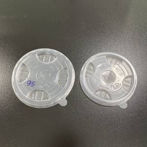 Tapas de Plástico PET Transparentes Desechables para Vasos, Estilo 2026, 90/93/95/98 mm, Tipo Domo y Plano, para Envasado de Bebidas, Precio Bajo - Product Image 4