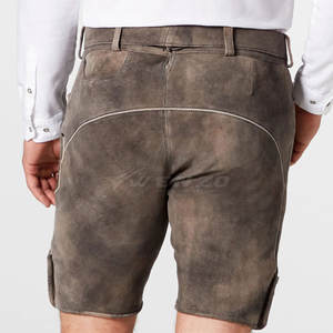 Shorts en cuir bavarois à prix avantageux, vente en gros, uni, décontracté, taille mi-haute, confortable, respirant, séchage rapide, pour vente en ligne - Product Image 4