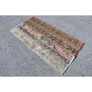 Alfombra turca Vintage rojo Beige 31X58 pies elegante refinado clásico gran área decoración acento nueva lana látex respaldo Patchwork - Product Image 2