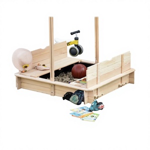 Couvercle de <span class=keywords><strong>bac</strong></span> <span class=keywords><strong>à</strong></span> <span class=keywords><strong>sable</strong></span> en bois massif pour extérieur, grand carré, banc de <span class=keywords><strong>sable</strong></span> pour enfants, résistant aux intempéries, jouet de boîte <span class=keywords><strong>à</strong></span> <span class=keywords><strong>sable</strong></span> en bois pour arrière-cour - Product Image 2