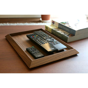 Plateau de service en bois Plateau de service de restauration rapide en bois naturel avec poignée en métal Couverts au look royal Plateau en bois décoratif - Product Image 2