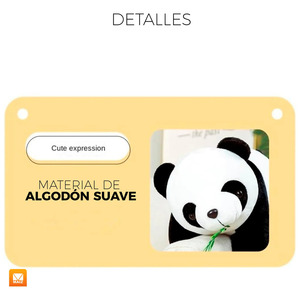 Kawaii <b>Panda</b> Bear Plush <b>Toy</b>, Soft Baby/Toddler <b>Toy</b> - Assorted Colors - Product Image 4