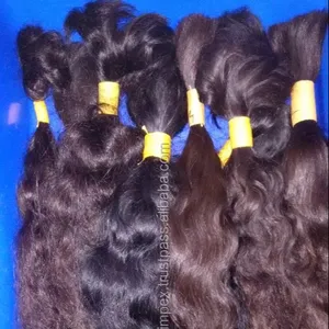 No acid and chemical process hair.Natural curly bulk Indian human hair.100% unprocessed virgin Indian bulk human hair from India