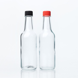 Botellas de Vidrio para Salsa Picante de 3oz 5oz 8oz 150ml 250ml, Mini Botellas Vacías para Salsa de Chile, Tomate y <span class=keywords><strong>Tabasco</strong></span> con Tapas de Plástico - Product Image 3