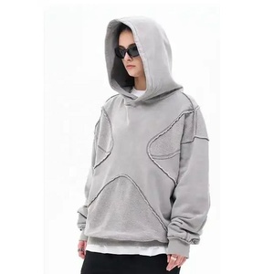 Sweat-shirt ample style urbain sur mesure en molleton de coton 480 GSM – Pulls en gros à prix réduit – Fournisseur de vêtements streetwear - Product Image 3