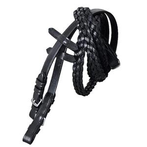 Harnais en cuir véritable Rênes de cheval sur mesure Durable et confortable pour l'entraînement de course de baril et Western - Product Image 2
