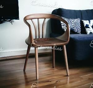 Silla de restaurante moderna y cómoda de alta calidad, sillas de madera maciza para sala de estar para restaurante, comedor - Product Image 5