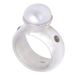 Bulk Wholesale 925 <b>Sterling</b> <b>Silver</b> Moonlight Pearl <b>Ring</b> Great Wedding Gift Him Her Christmas Gift Handmade Jewelry - Product Image 2